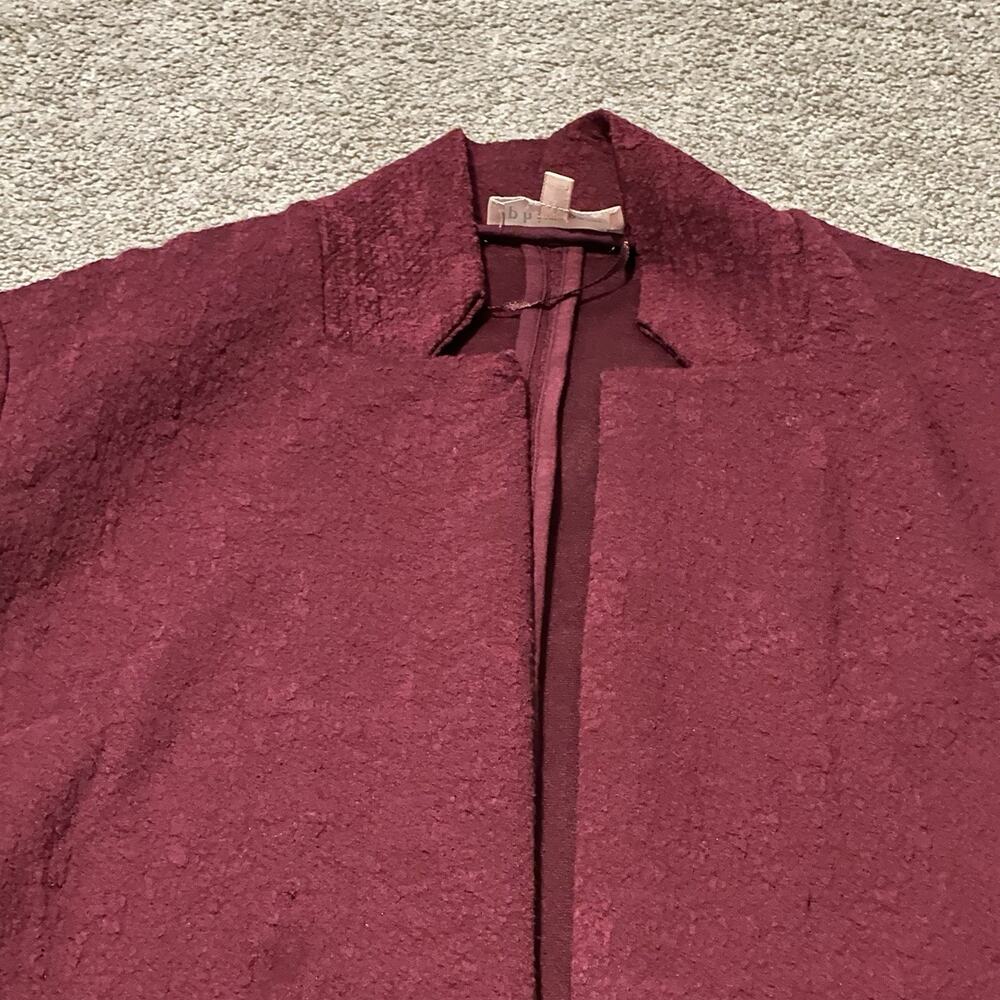 Philosophy‎ Women Small Cardigan Open Front Longline Burgundy Red - Picture 3 of 10